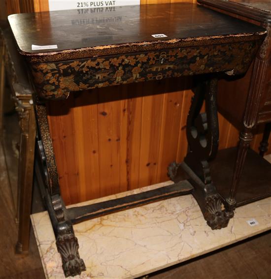 Oriental lacquer table